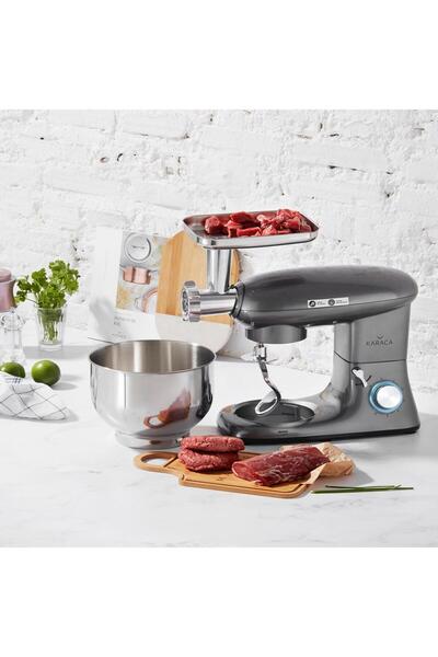 Karaca Multichef Stand Mikser 2si Birarada Kıyma Ve Hamur Yoğurma Makinesi 5,5 Lt - 1900W Güç