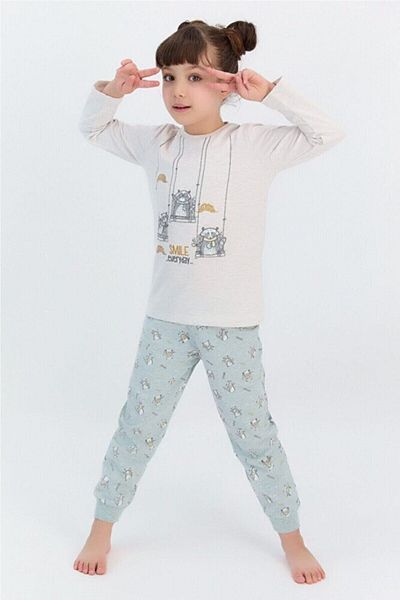 ROLY POLY Smile Every Day Creammelange Σετ πιτζάμες για κορίτσια Rp2577-c