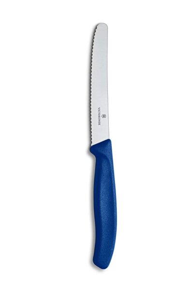 Victorinox 6.7832 Swissclassic 11cm Domates & Sosis Bıçağı Mavi 4lü Set