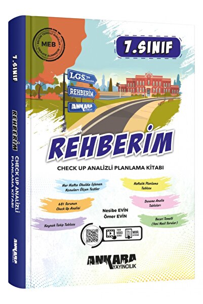 Ankara Yayıncılık 7. Sınıf Rehberim Check Up Analizli Planlama Kitabı