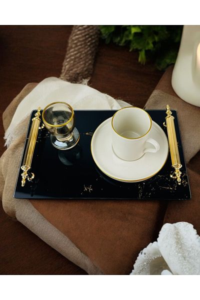 CyzHome Heartfelt Engagement Coffee Tray