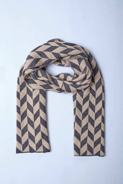 Sebir Moda Трикотажний шарф з візерунком