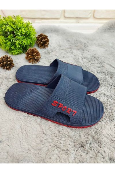 GEZER - Αντιολισθητική σόλα, Navy Blue - Παντόφλες Κόκκινες για Μπάνιο, Μπαλκόνι, Πισίνα, Θάλασσα, Παραλία