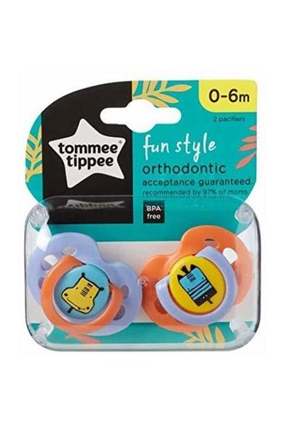 tommee tippee Tt-Fun Pacifier - Pack of 2 for Children 0-6 Months