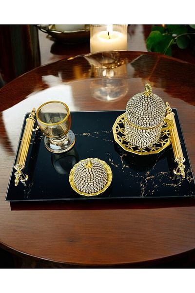 CyzHome Heartfelt Engagement Coffee Tray
