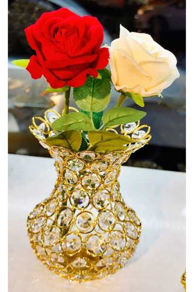 Genel Markalar Kristal Taşlı Vazo