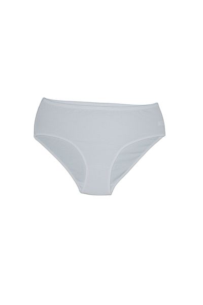 Prestij İç Giyim Women's 5-Piece White Lycra Plus Size Bato / Hipster Panties