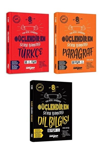 Ankara Yayıncılık 8. Sınıf Güçlendiren Soru Bankası Türkçe-paragraf-dil Bilgi...