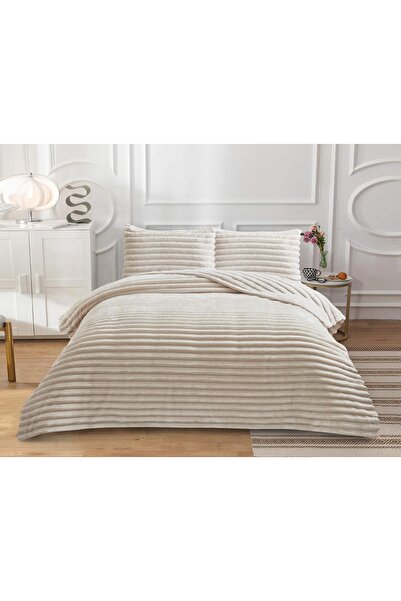 Vannes Home Tavşan Tüyü Çift Kişilik Yatak Örtüsü Battaniye Doren 230x250 (2 ...