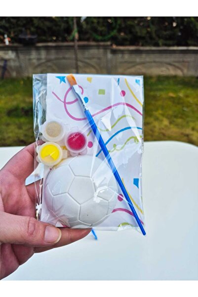 7nisan 15Adet / Yarım Futbol Topu / boyayın seti, kendin yap, dıy, doğum günü...