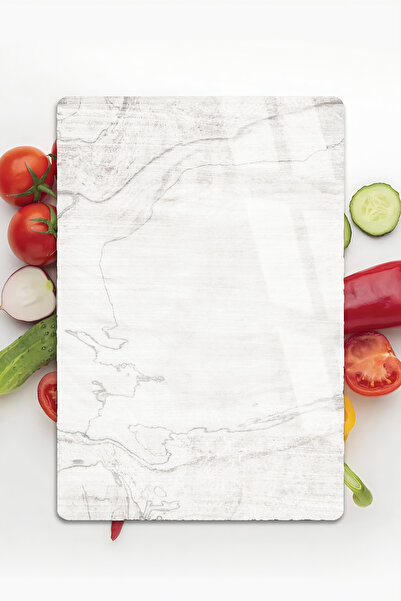 Harikabirev هاريكابيريف | الأبيض مع موجز | لوح تقطيع زجاجي مضاد للخدش