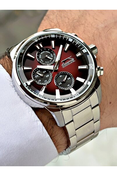 Slazenger Fonksiyonları Aktif 5 Atm Su Geçirmez Çelik Kordon Erkek Kol Saati ...