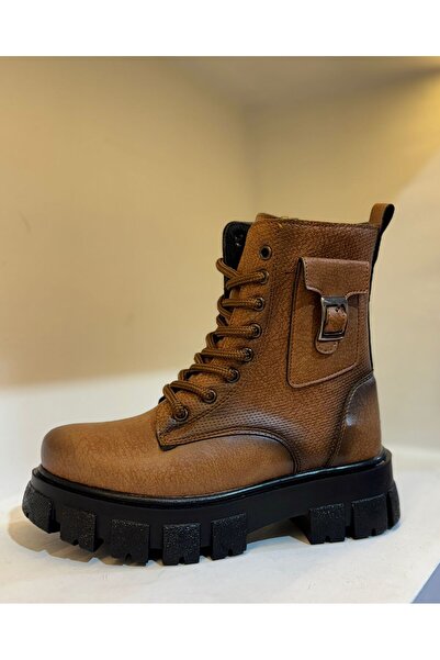 rimexsportwear Kadın Cepli Kancalı Içi Kürklü Fermuarlı Postal Bot&bootie