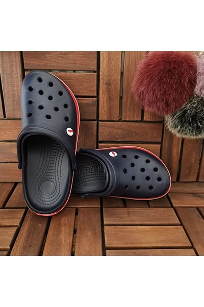 Akınal Bella Унисекс Sabo Slippers Болнични чехли Navy-червен