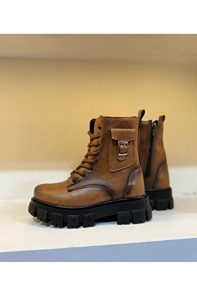 rimexsportwear Kadın Cepli Kancalı Içi Kürklü Fermuarlı Postal Bot&bootie