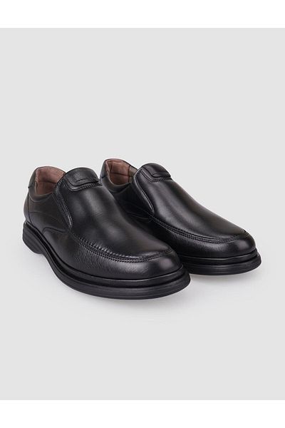 Cabani 100% Genuine Leather Black Men's Casual Shoes