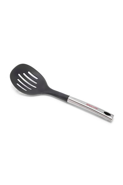 BETTY CROCKER Nylon Slotted Spoon with stainless steel handle Black & Silver