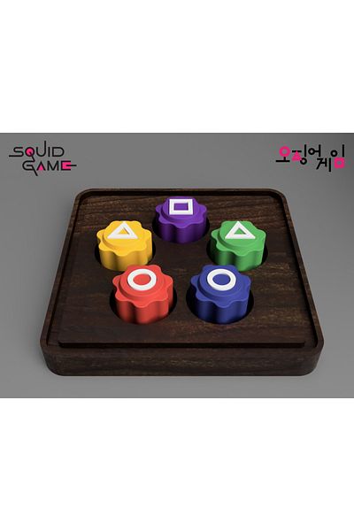 3D Brothers Gonggi Board Game : Squid Game Season 2 Edition Korean Game 5Pcs Gong-Gi
