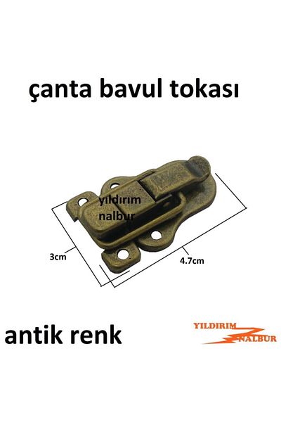 Yıldırım 2 Pieces Bag Buckle Antique Color Suitcase Lock Cabinet Lock Latched Lock