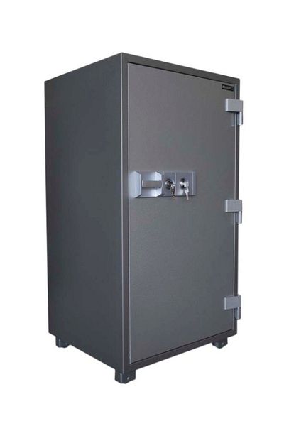 Mahmayi Secure Fire Safe Secure Functional Safe Organiser with 2 Key Locks - W75cm x D65cm x H140cm (Grey)