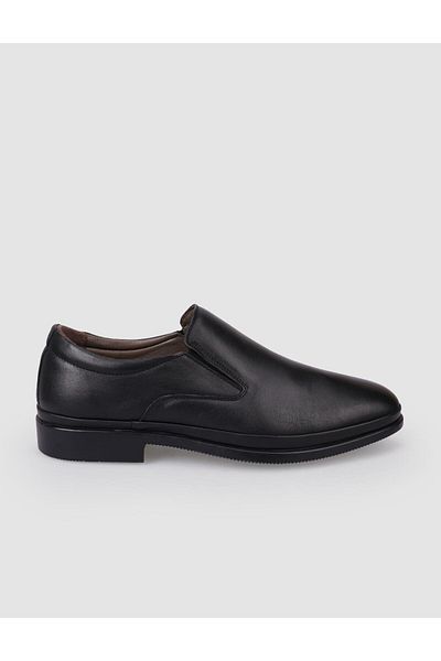 Cabani 100% Genuine Leather Black Men's Casual Shoes