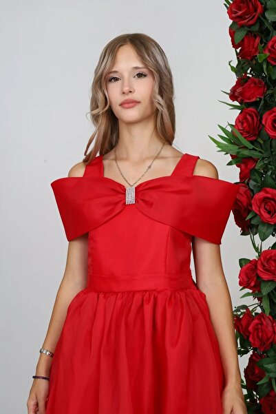 JOGCO Zarif Tasarım Rahat Kullanım Şık Kız Çocuk Abiye Mezuniyet Gece Elbisesi Kostüm