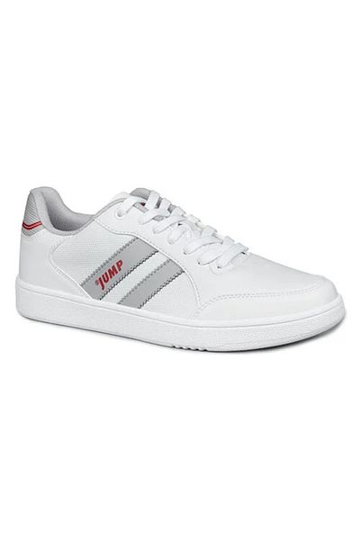 Jump 28164 Pantofi sport pentru bărbați cu talpă termo anti-alunecare cu șireturi ALB