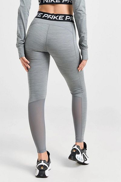 Nike Pro 365 Dri Fit Training Mid Rise Full Lungime Tight Fit Green Leggings de recuperare Gri Melange