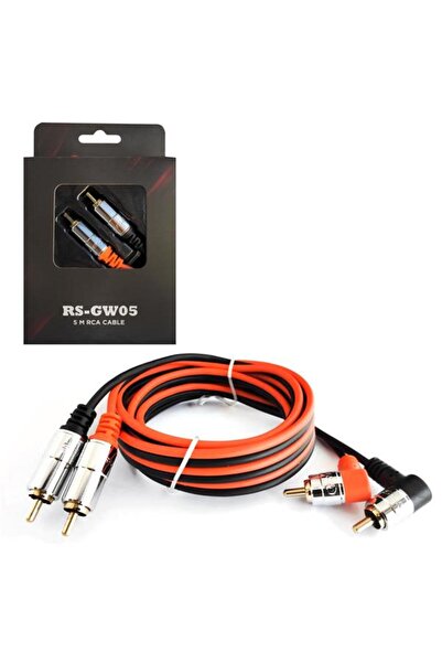 Genel Markalar REIS RS-GW05 Anfi Kablosu 2 Rca 2 Rca Gold 5 Metre