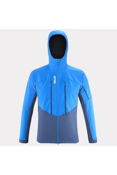 Millet Men's Softshell Jacket White Miv9905 N3176 - Blue-S