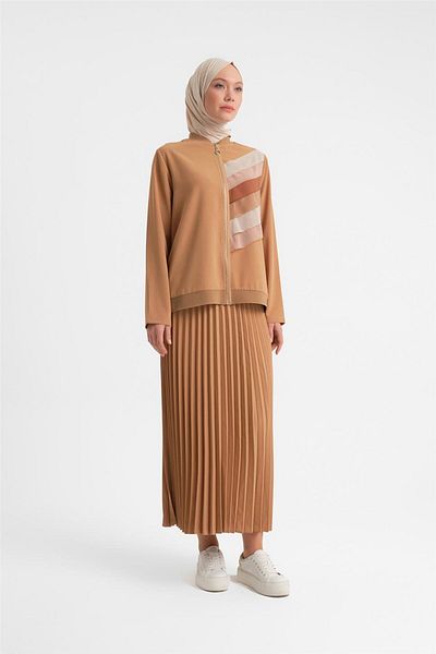 Armine Costum cu fusta 24yd4401 Camel
