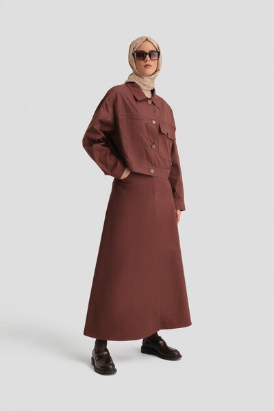 Armine Pamuklu Takım 24k6900 Kızıl Kahve