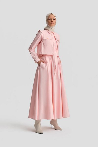 Armine 24K6917 Model Pink Front Tie Suit
