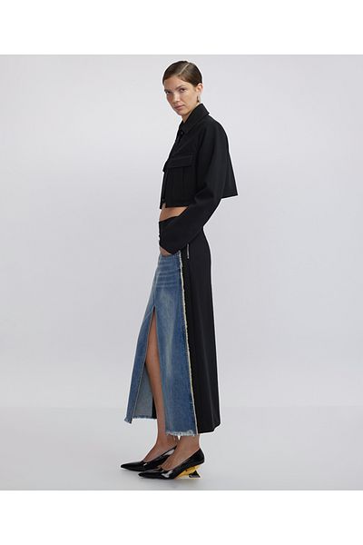 İpekyol Denim Mix Midi Skirt