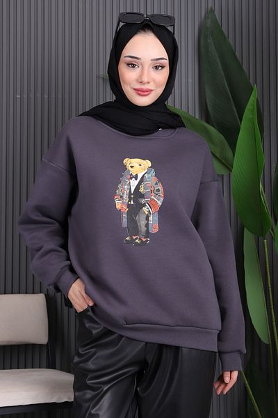 İmajButik Καπνιστό προεκτυπωμένο ιδρώτας με τρεις κλωστές