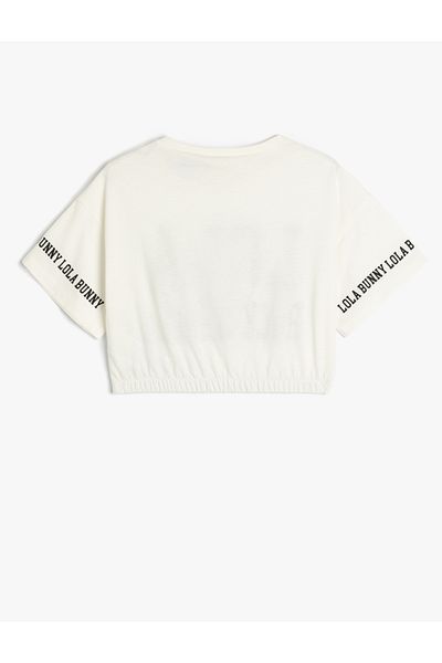 Koton Μπλουζάκι Lola Bunny με κοντομάνικο βαμβακερό Crop T-shirt