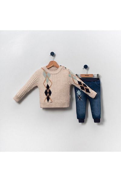 Necix's Dobriç Baby Boy Knitwear Double Set