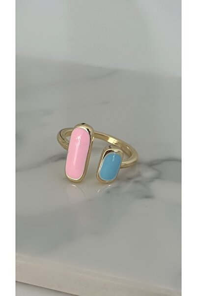 Vi store خاتم مينا ملون من الفولاذ