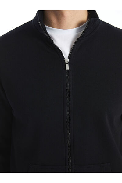 LC Waikiki Dik Yaka Uzun Kollu Erkek Fermuarlı Sweatshirt