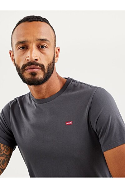 Levi's Erkek Antrasit Bisiklet Yaka Tshirt 56605-0109