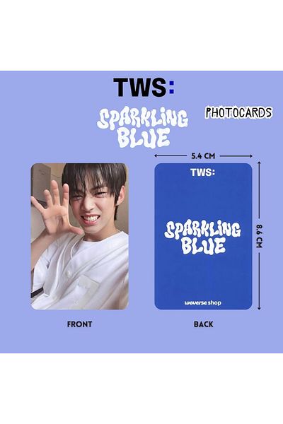 Kpop Dünyasi Tws'' Sparkling Blue'' Photocards Set 2