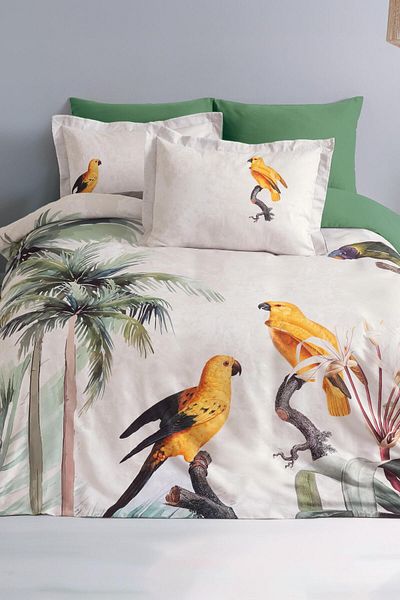 Altınbaşak Leroy Digital Satin Double Quilt Cover Set