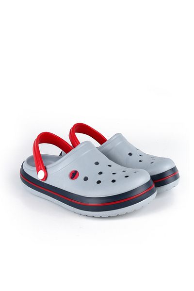 Akınal Bella Γυναικείες παντόφλες Lugmo Sabo Hospital Slippers Γκρι-κόκκινο