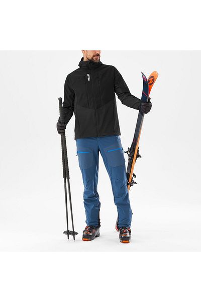 Millet White Softshell Men's Jacket Miv9905 N0247 Black-Xl