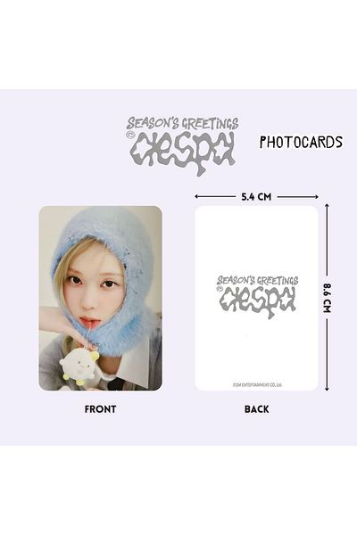 Kpop Dünyasi Aespa'' 2025 Season's Greetings'' Photocards Set - B