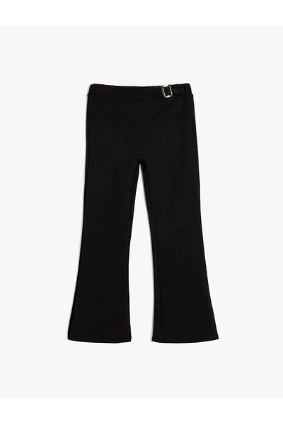 Koton Spanish Leg Trousers Elastic Waist Viscose Fabric
