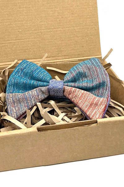 Kravatkolik Bow Tie P1919 - Multicolored Sand Pattern Patchwork