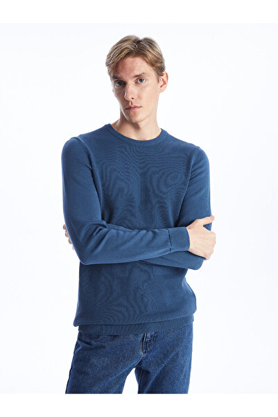 LC Waikiki Pulover de tricotaj pentru bărbați, cu mânecă lungă și cu gât