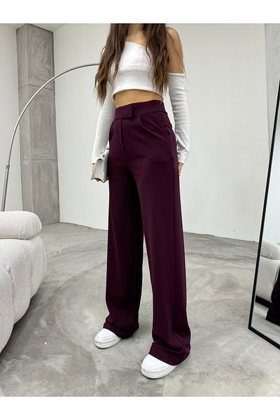 BİKELİFE Damen-Palazzo-Hose aus Lycra mit Klettverschluss und weitem Bein
