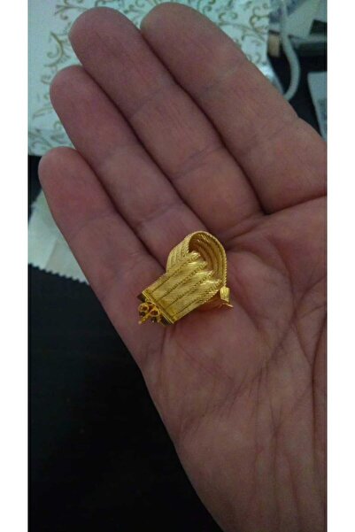 EgeEceSilvers GÜMÜŞ ÜZERİ ALTIN KAPLAMA TRABZON HASIR KÜPE